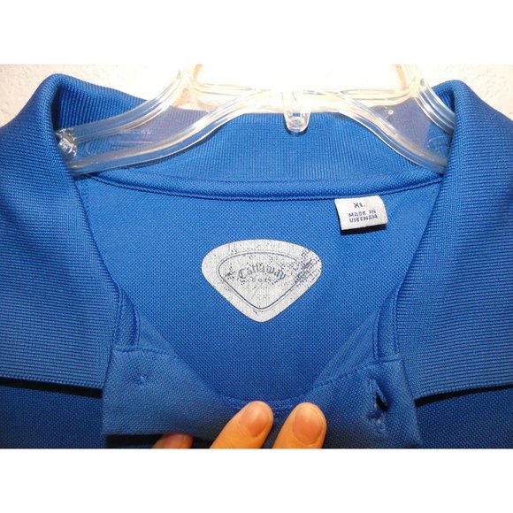 Men's Blue Golf Shirt, Callaway, Size XL - Picture 2 of 6